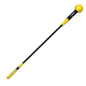 Greatlizard Golf Swing Trainers Training Aid Swing Trainer Golf Practice Warm-Up Stick for Strength Flexibility and Tempo Training(Yellow, 40 Inches)