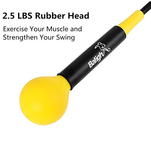 Greatlizard Golf Swing Trainers Training Aid Swing Trainer Golf Practice Warm-Up Stick for Strength Flexibility and Tempo Training(Yellow, 40 Inches)