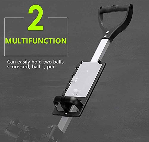 ZXL 4 Wheel Golf Cart Push Pull, Folding Golf Pull Trolley with Drink Holder, Compact Pull Caddy Cart, Easy to Open