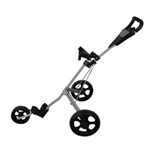 PLAYEAGLE Golf Trolley 3 Wheel Golf Push Cart Durable Courier Crusier (Gray)