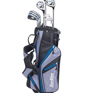 Tour Edge HL-J Junior Complete Golf Set with Bag (Right Hand, Graphite, 1 Putter, 3 Irons, 1 Hybrid, 1 Fairway, 1 Driver 11-14 YRS) Royal Blue
