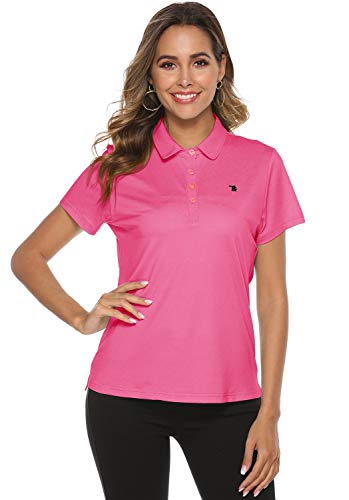 Rdruko Women’s Dry Fit Golf Shirts Moisture Wicking Short Sleeve Polo ...