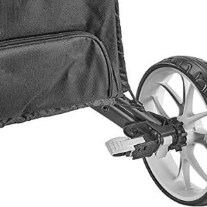 CaddyTek 4 Wheel Golf Push Cart – Compact, Lightweight, Close Folding Push Pull Caddy Cart Trolley – Explorer V8