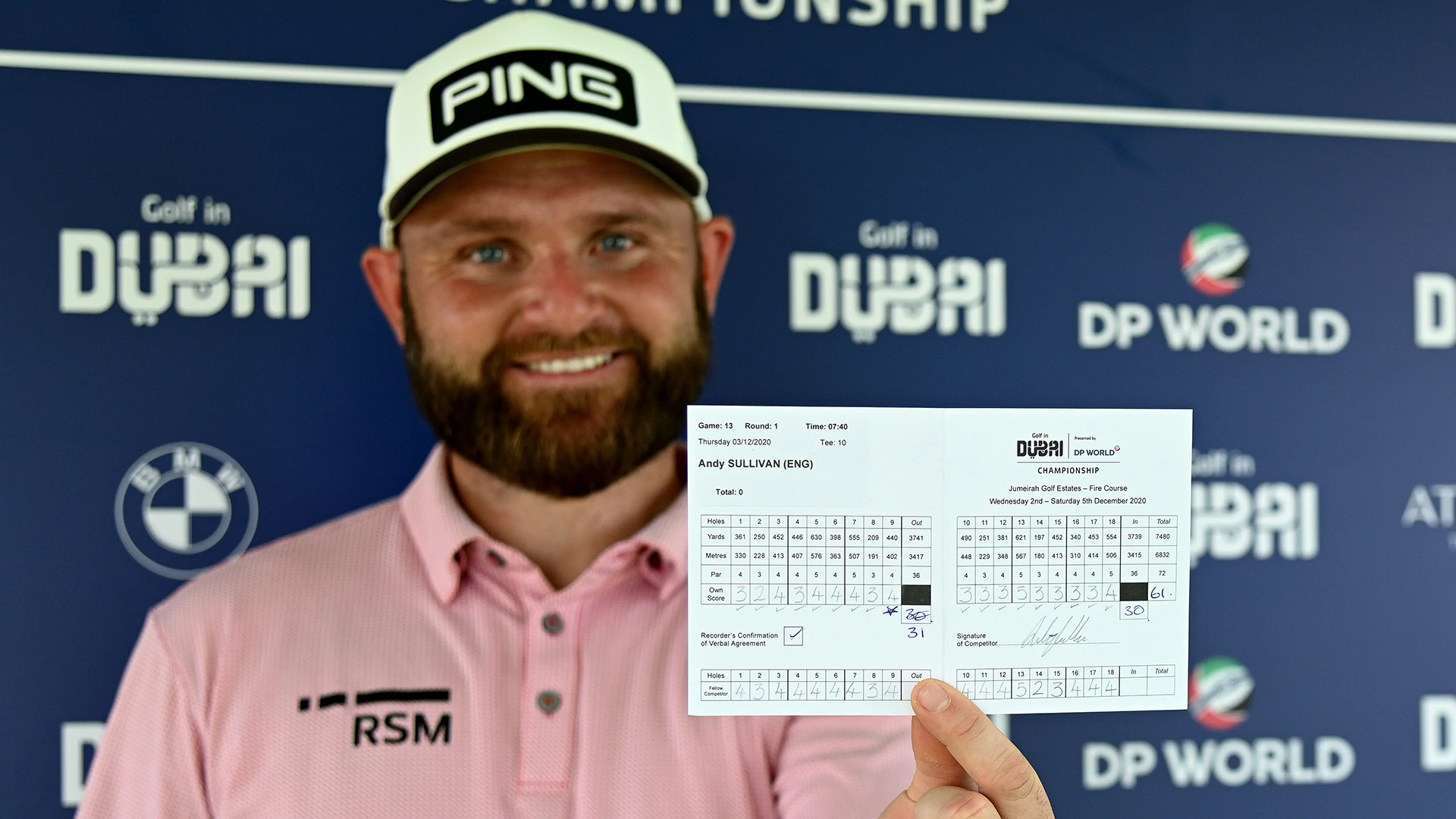 Andy Sullivan goes from ‘idiot’ to first-round leader in Dubai