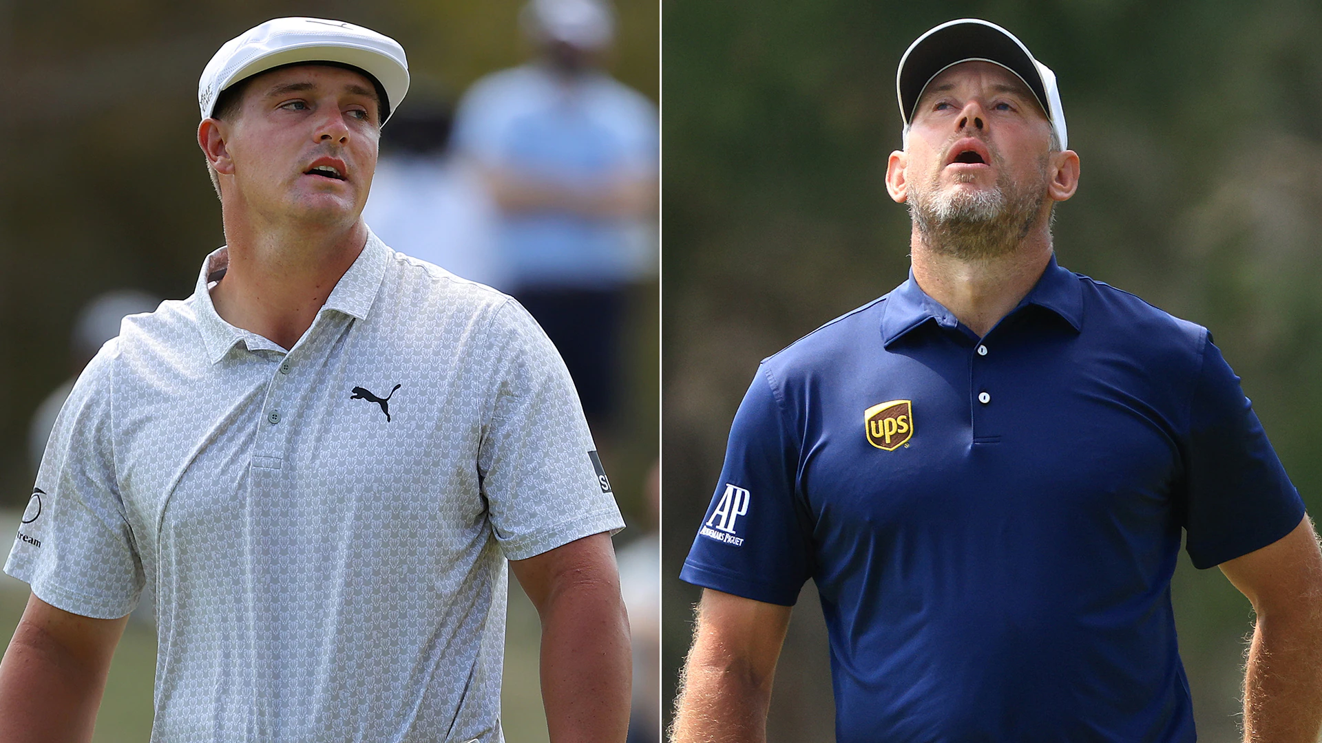 Top, slice, shank: The fourth-hole adventures of Bryson DeChambeau and Lee Westwood