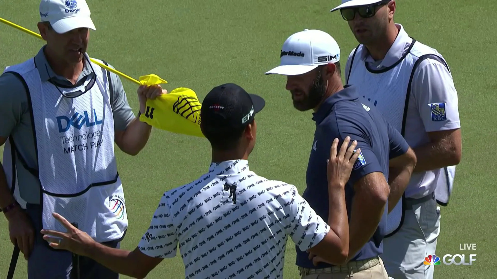 Testy situation between Dustin Johnson and Kevin Na regarding conceded putt