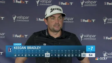 Bradley felt 'zero stress' en route to early lead