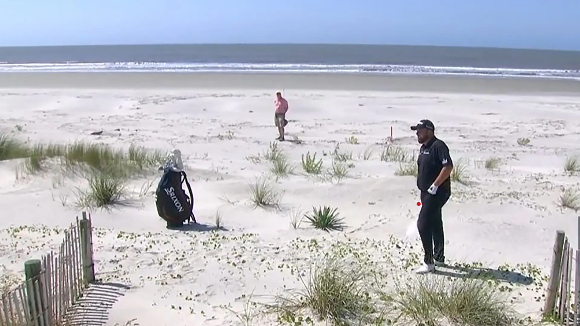 Shane Lowry takes trip to the beach, makes improbable par in Round 2 of 2021 PGA