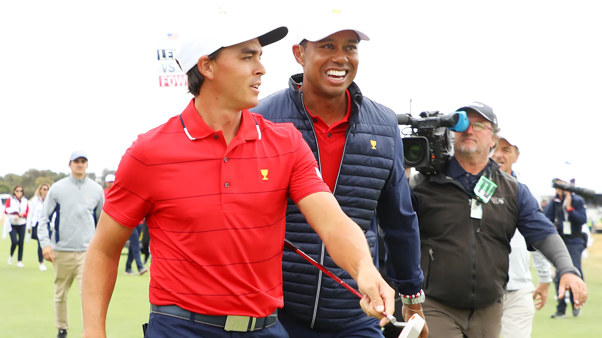 Rickie Fowler talks about watching Masters first round with Tiger Woods
