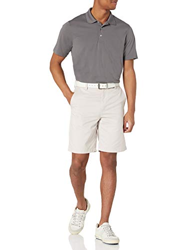 Amazon Essentials Men’s Regular-Fit Quick-Dry Golf Polo Shirt, Medium Grey, X-Large