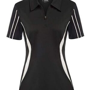 Golf Shirts for Women Short Sleeve Sports Athletic Shirts Moisture Wicking Tennis Tops Workwear Black M