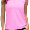 PGA TOUR Women’s Airflux Short Sleeve Golf Polo Shirt, Peacoat, XX Large