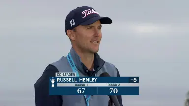 Henley feeling good after Round 2 at U.S. Open