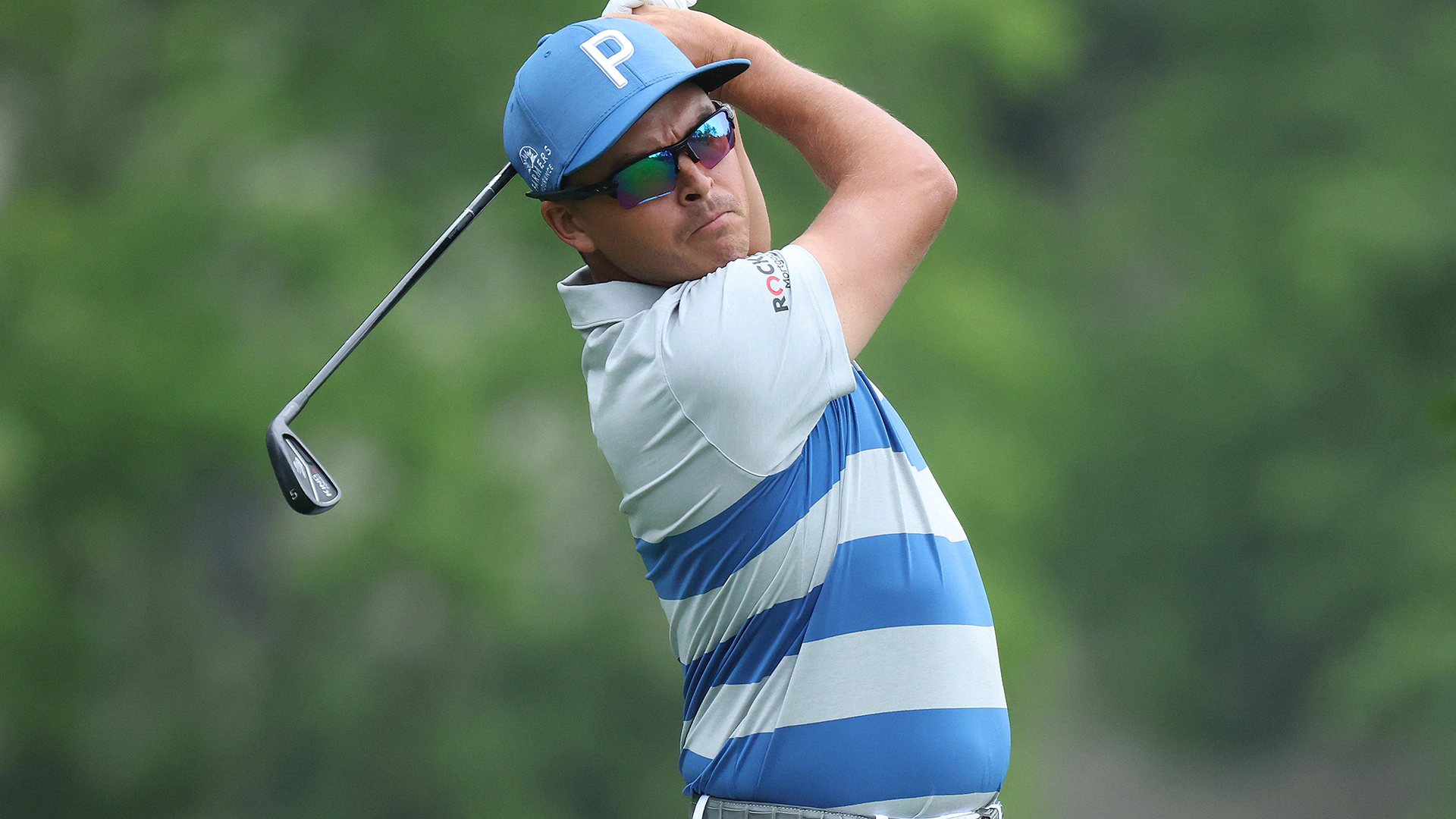 Rickie Fowler sports sunglasses at Memorial and not just to be stylish