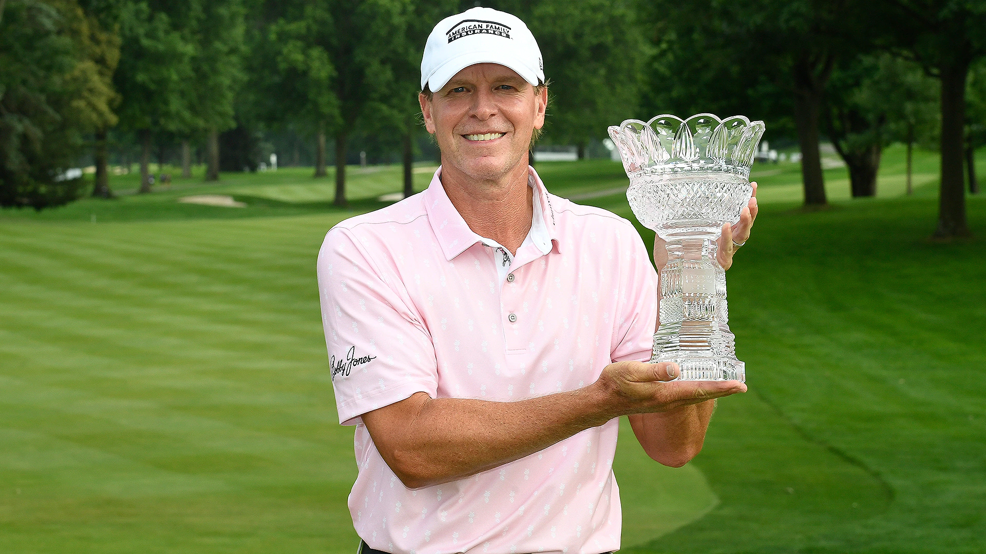 Steve Stricker wins Bridgestone Seniors Players Championship, his third major title