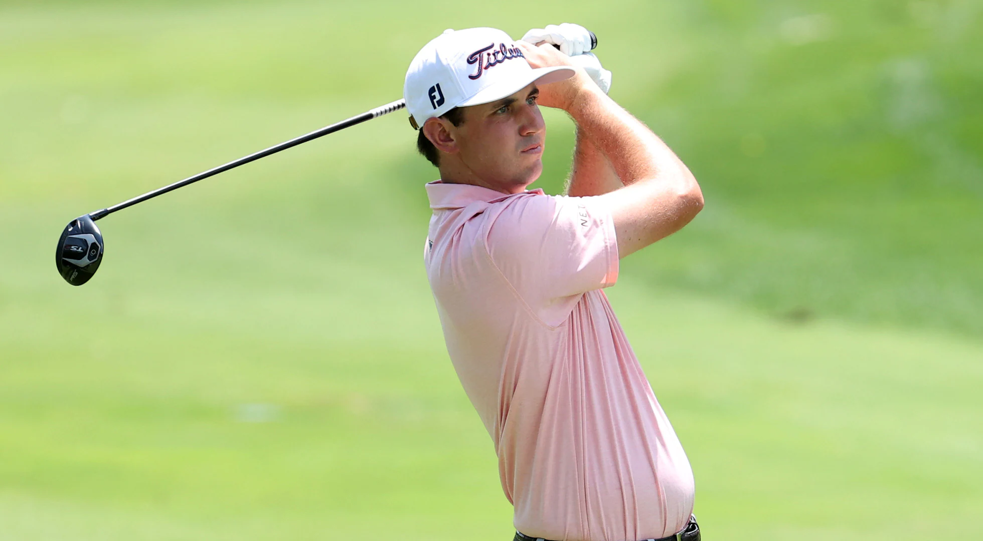 J.T. Poston takes 36-hole lead at the Barbasol Championship after bogey free day