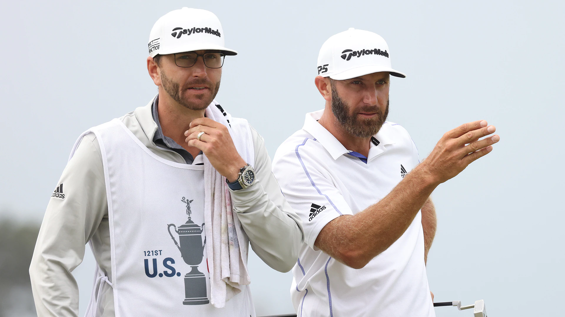 With brother/caddie home (COVID), Dustin Johnson (70) plays on at 3M Open