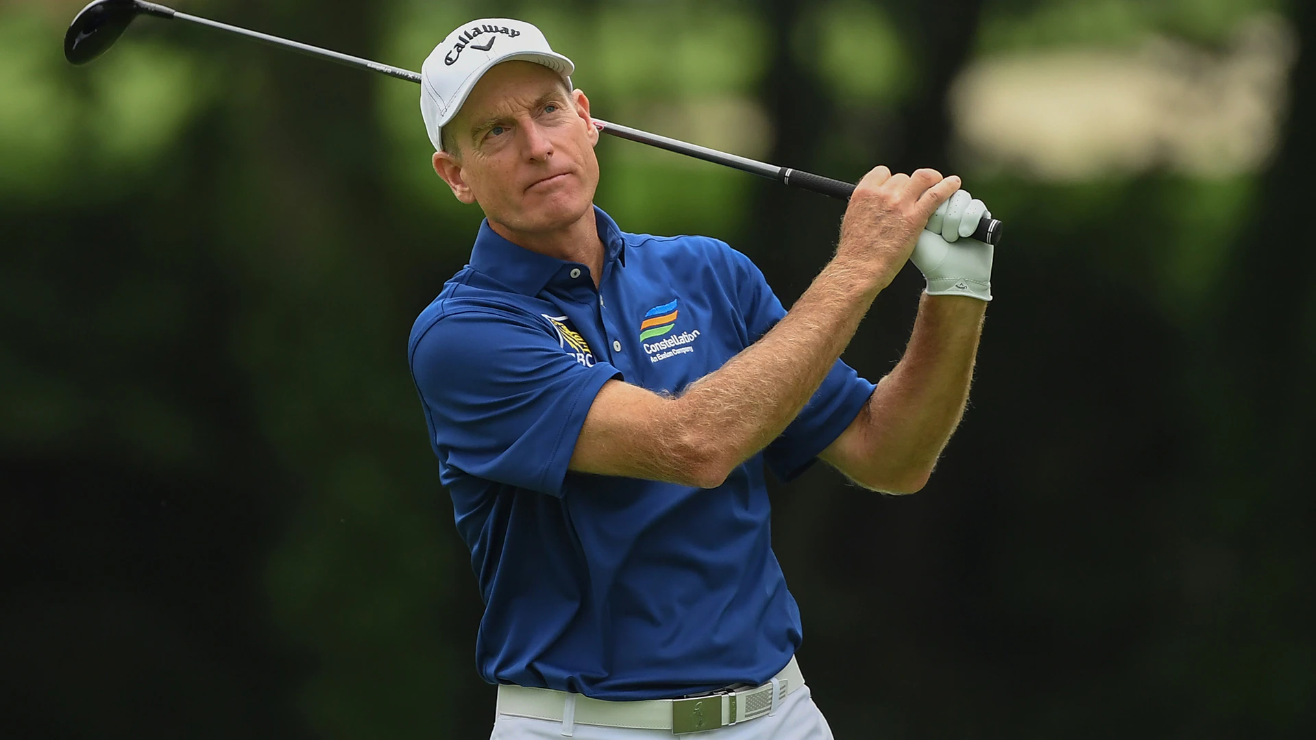 After severe storms, Jim Furyk takes four-shot lead into U.S. Senior Open final round