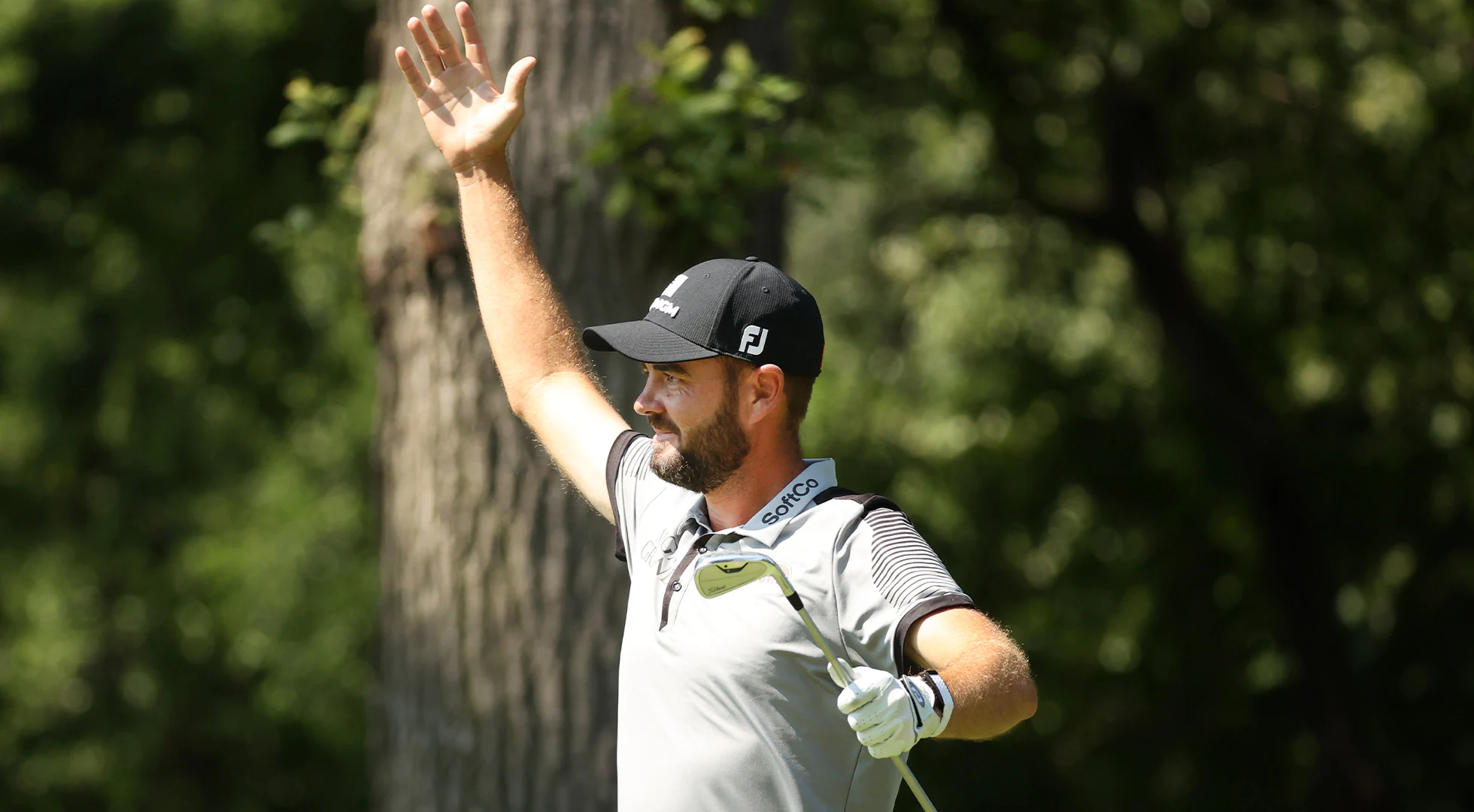 Troy Merritt aces putting him atop the leaderboard with Joaquin Niemann at Rocket Mortgage Classic