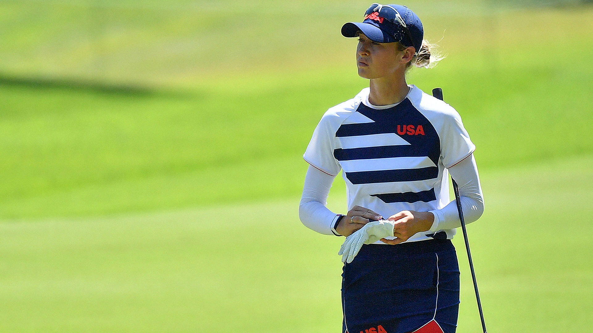 Nelly Korda flirts with 59, takes four-shot lead at women’s Olympic event