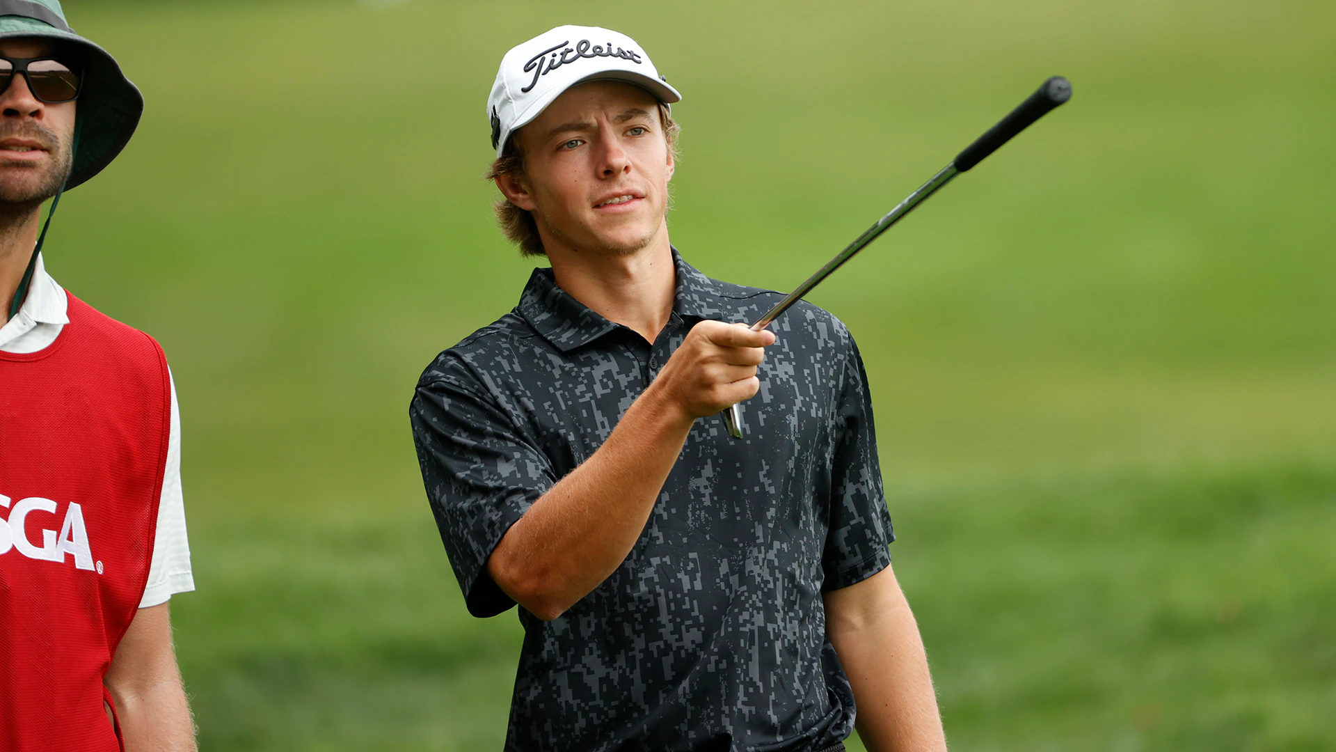 James Piot leads 1 up against Austin Greaser after 18 holes of U.S. Amateur final