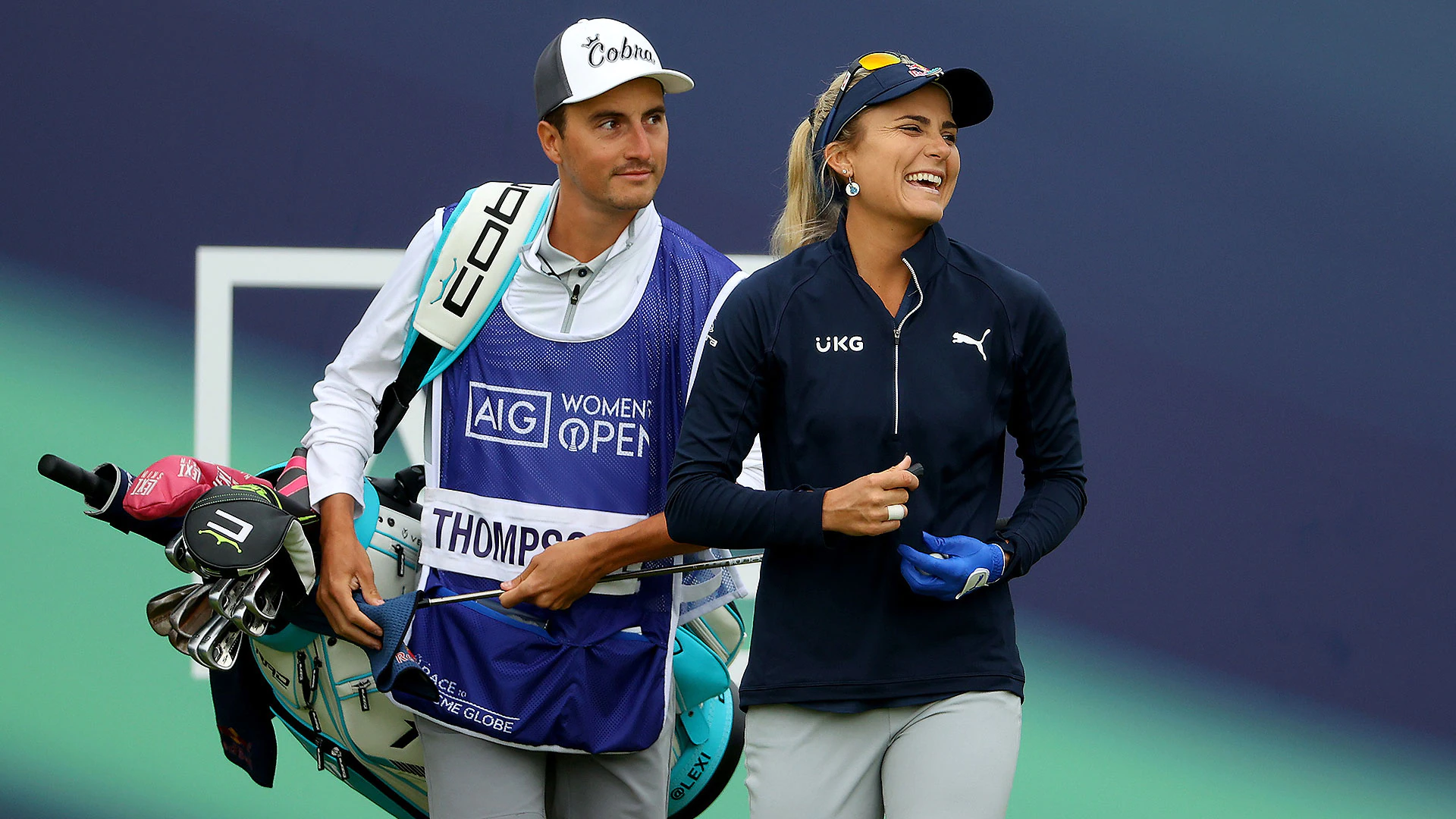 Using Carnoustie caddie, Lexi Thompson in contention at AIG Women’s Open