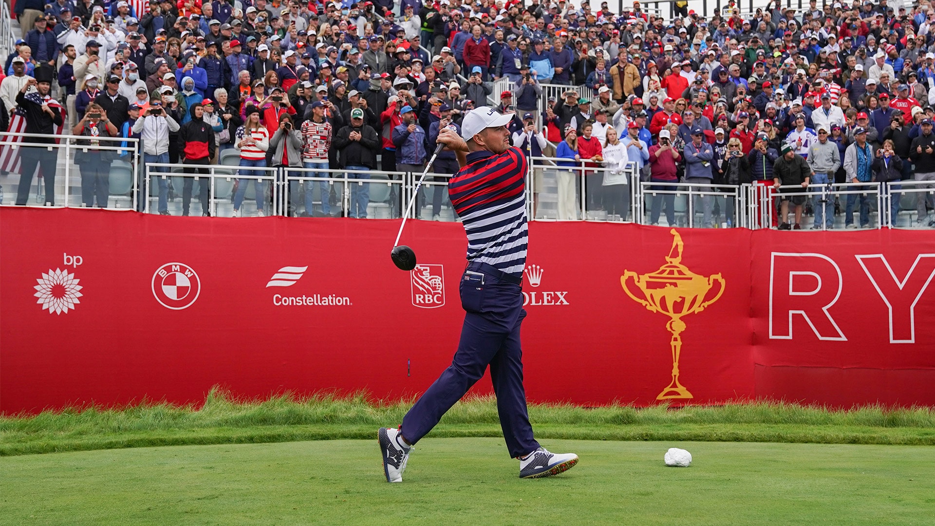 2020 Ryder Cup: Bryson DeChambeau calls opening tee shot like Babe Ruth, almost drives it on green