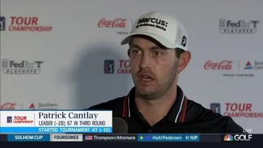 Cantlay staying calm atop Tour Champ leaderboard