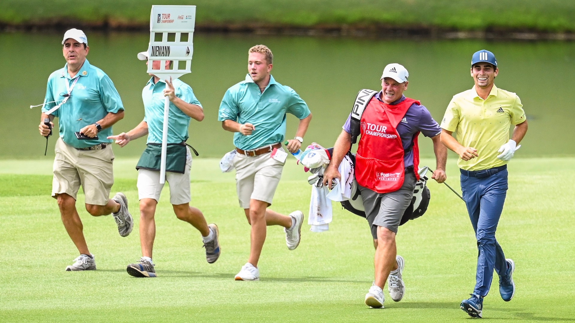Joaquin Niemann and his caddie run to fastest round ever played at East Lake