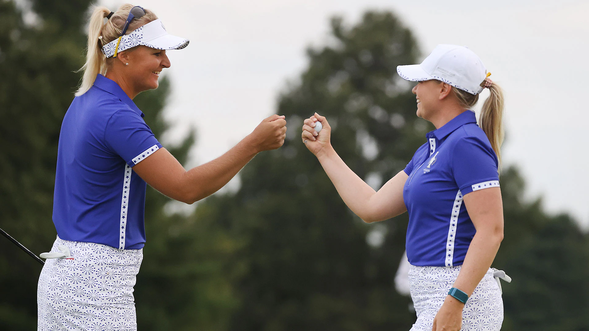 Afternoon fourball matches on Day 1 of the Solheim Cup