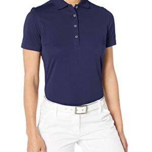 Callaway Women’s Golf Short Sleeve Core Performance Polo Shirt, Peacoat, Small