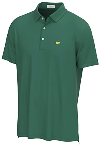 PETER MILLAR 2021 Masters Men’s Performance Tech Augusta Green Solid Golf Polo Shirt (X-Large)