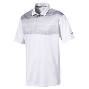 Puma Golf Men’s 2018 PWR Cool Refraction Polo, Large, Quiet Shade