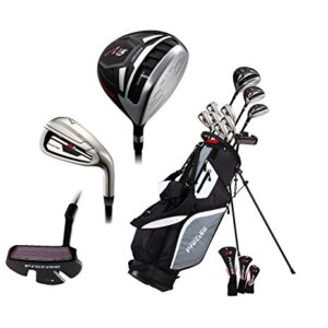 14 Piece Men’s All Graphite Complete Golf Clubs Package Set Titanium Driver, Fairway, Hybrid, S.S. 5-PW Irons, Putter, Stand Bag – Choose Right or Left Hand! (All Graphite – Regular Size, Right Hand)