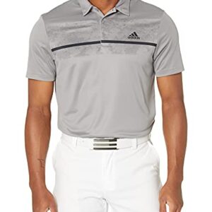 adidas Golf Men’s Standard Primegreen Polo Shirt, Grey Three, L