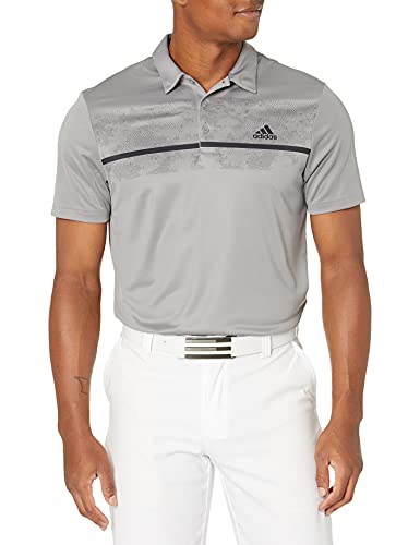 adidas Golf Men’s Standard Primegreen Polo Shirt, Grey Three, L