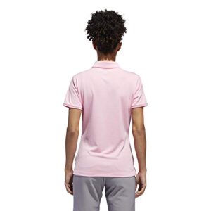 adidas Golf Tournament Short sleeve Polo, Light Pink, Medium