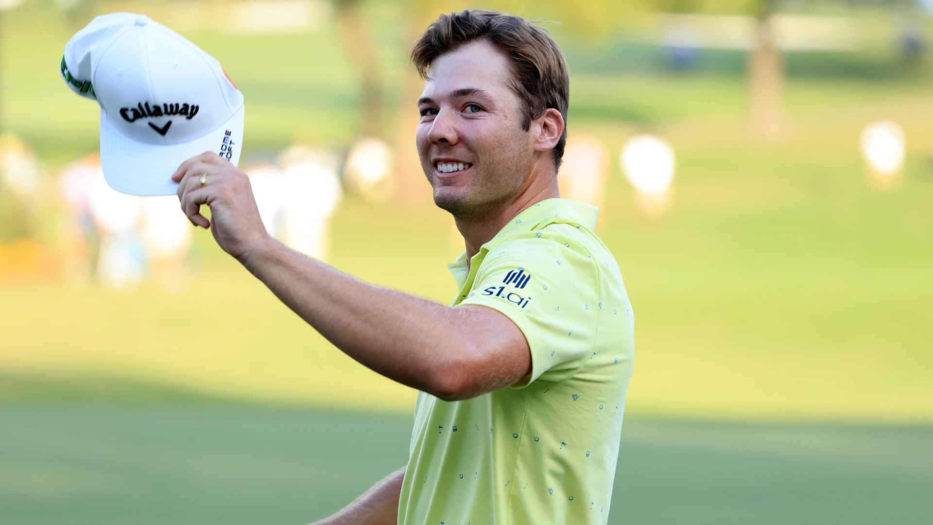 Why Sam Burns was wearing yellow in Sunday’s Sanderson Farms win