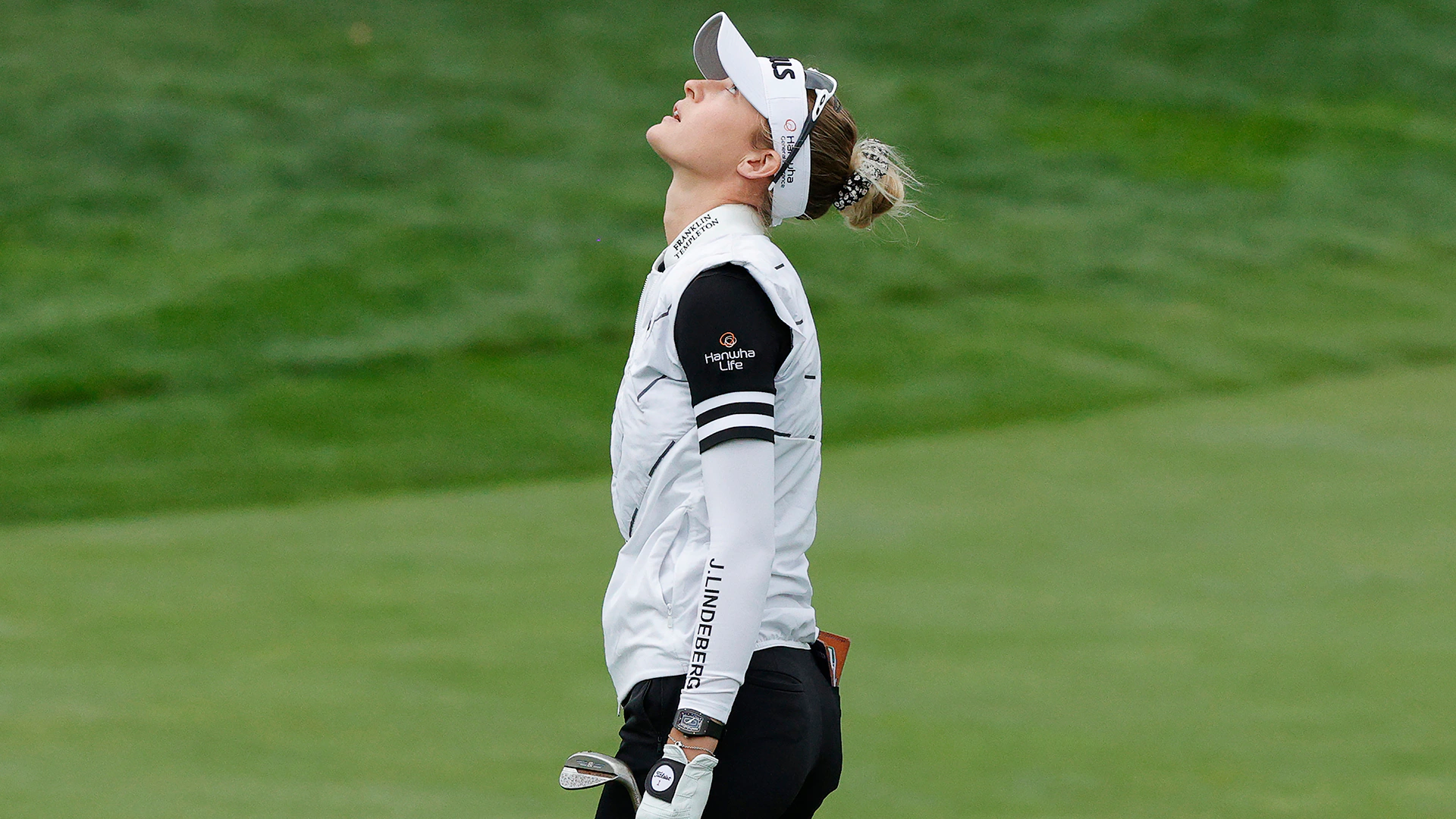 Nelly Korda aggravates Achilles in third round of Founders Cup