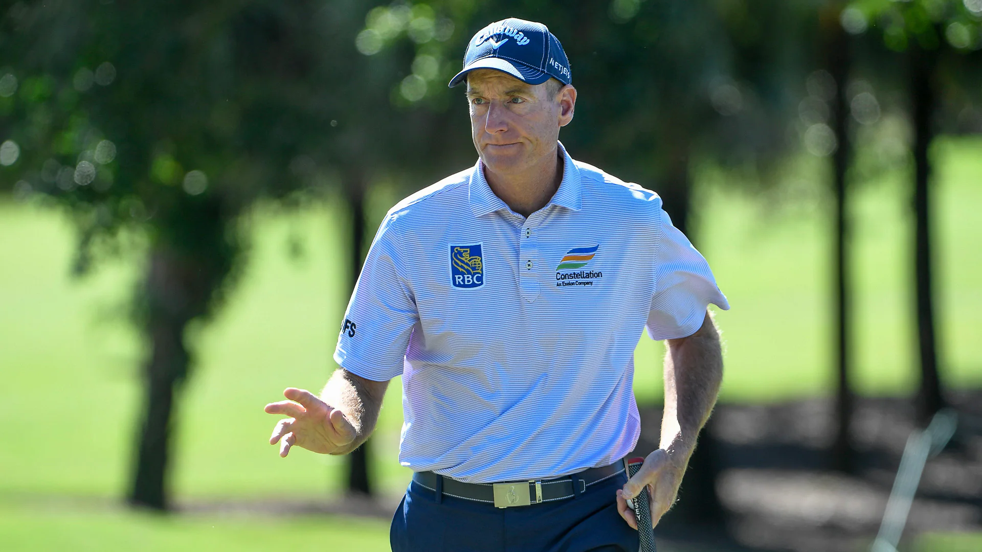 Jim Furyk shares TimberTech lead with Tim Petrovic after rain forces 36-hole Saturday