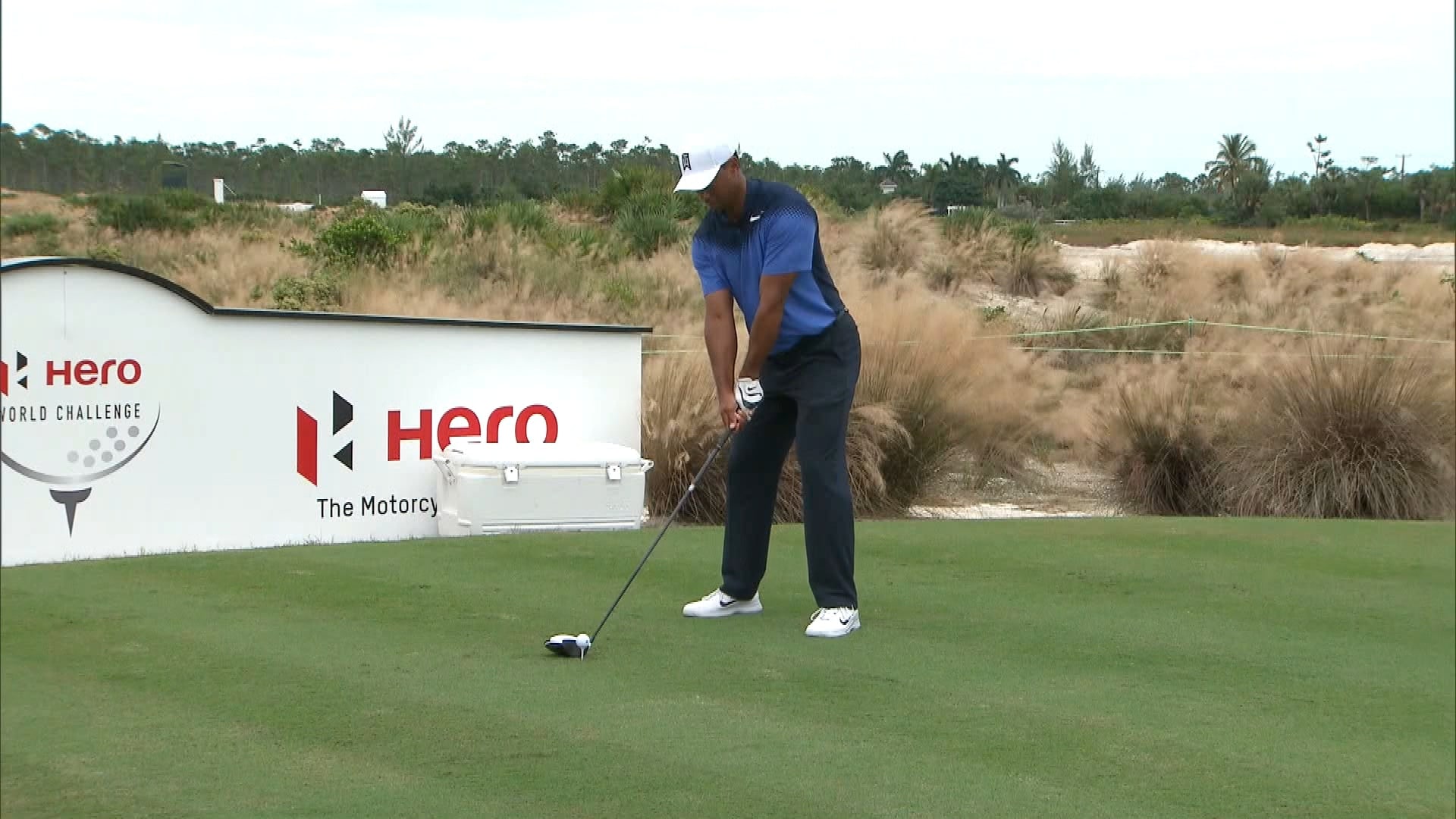 Watch: Tiger Woods’ swing looks good as he practices at Hero World Challenge