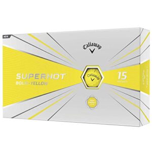 Callaway Golf 2020 SuperHot Bold Matte Golf Balls (Yellow)