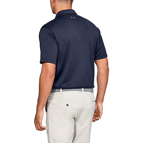 Under Armour Men’s Tech Golf Polo , Midnight Navy (410)/Graphite, X-Large