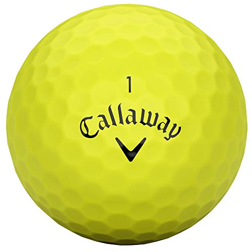 Callaway Golf 2020 SuperHot Bold Matte Golf Balls (Yellow)