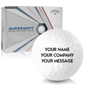 Callaway Golf Supersoft Personalized Golf Balls