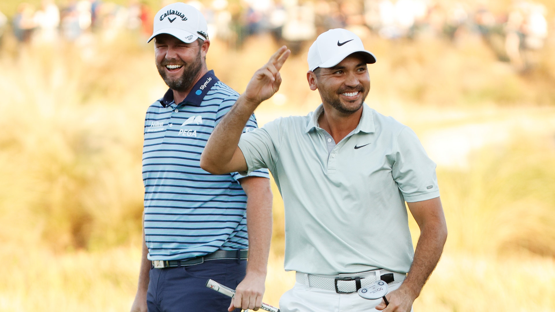 Marc Leishman holes out again as he, Jason Day stretch QBE Shootout lead