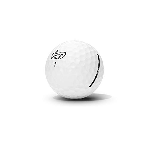 Vice Golf PRO 2020 | 12 Golf Balls | Features: 3-Piece cast Urethane, Maximum Control, high Short Game Spin | More Colors: NEON Lime/RED | Profile: Designed for Advanced Golfers