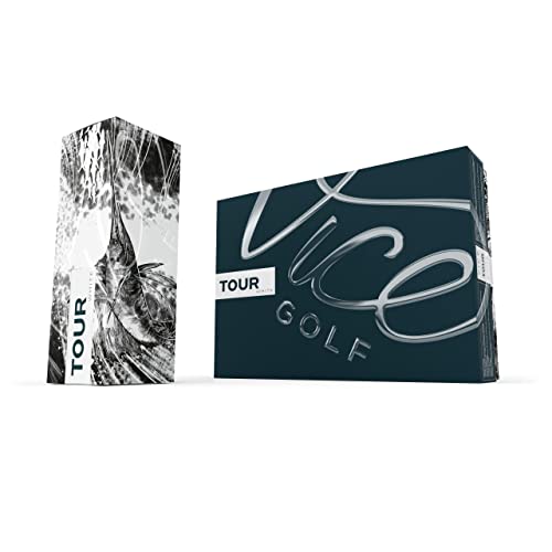 Vice Golf Tour White 2020 | 12 Golf Balls | Features: Excellent Short Game Spin, Straight Trajectory, Soft Feel | Profile: Designed for Casual Golfers