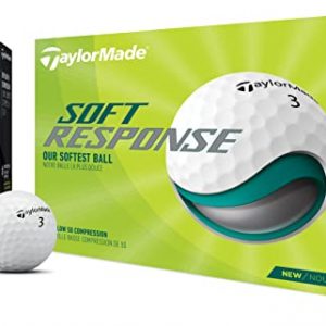 TaylorMade Unisex’s Soft Response Golf Ball, White, One Size