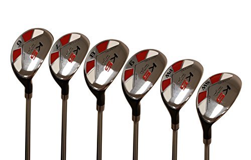 Senior Men’s Majek Golf All Hybrid Partial Set, which Includes: #6, 7, 8, 9, PW +SW Senior Flex Right Handed New Utility “A” Flex Club